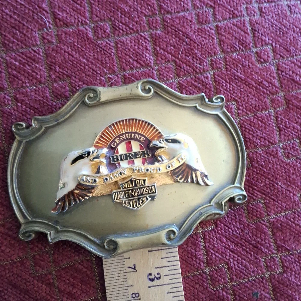 Harley Davidson 75th Anniversary Belt Buckle - Picture 5 of 10